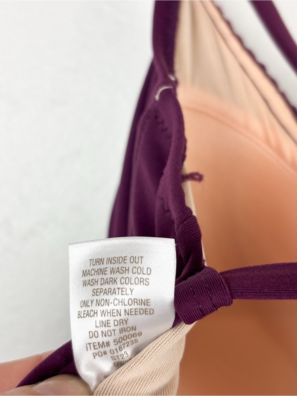 NWOT Garnet Hill Purple Ruched One Piece Swimsuit Sz 8 - Picture 6 of 7